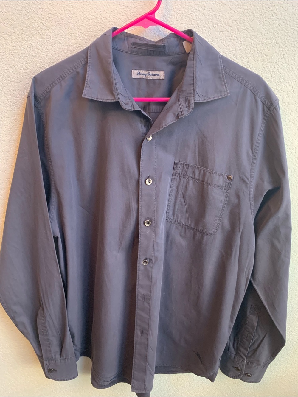 Tommy Bahama Men’s Slate Gray Button-Down Shirt